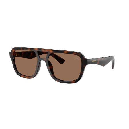 Burberry Mannelijk Sunglass BE4474U - Framekleur: Donker Havana, Lenskleur: Donkerbruin