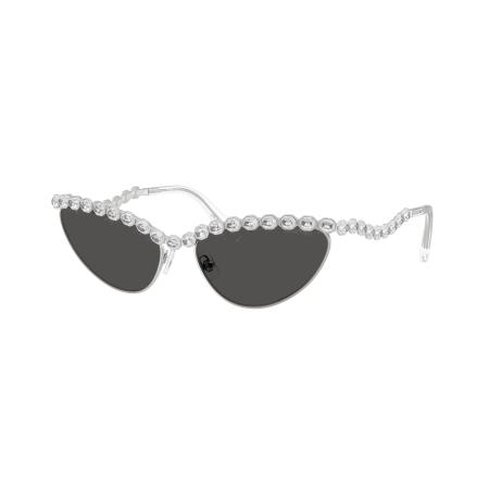 Swarovski Vrouwelijk Sunglass SK7030 - Framekleur: Zilver, Lenskleur: Donkergrijs