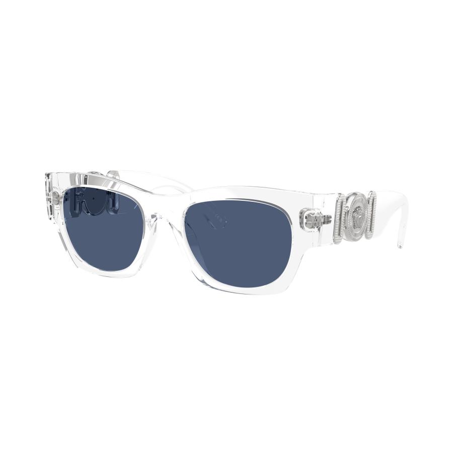 Versace Mannelijk Sunglass VE4479U - Framekleur: Kristal, Lenskleur: Blauw Blauw