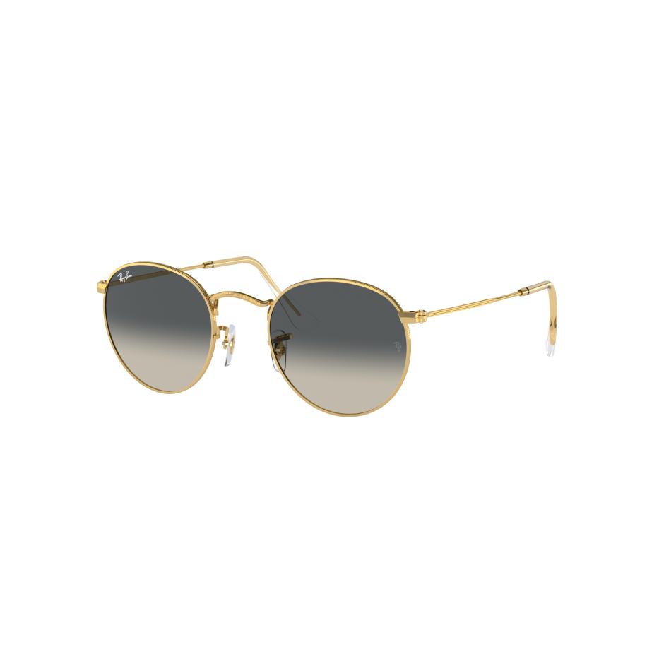 Ray-Ban Unisex Sunglass RB3447 Round Metal - Framekleur: Goud, Lenskleur: Grijs Goud
