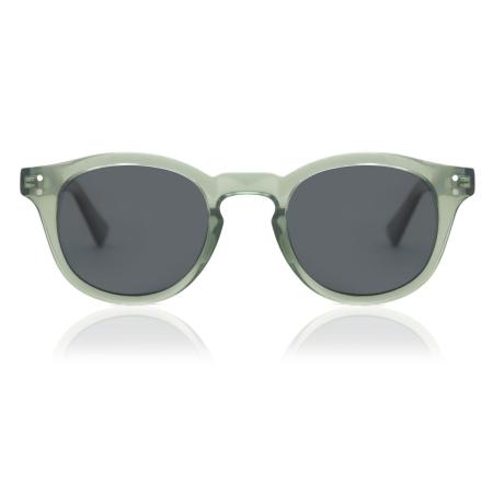 Dames Ovaal Volledige rand Plastic Groen Zonnebril - Arise Collective