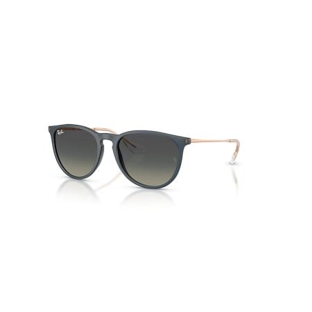 Ray-Ban Erika Classic zonnebril Rubber Blauw montuur Grijs glazen 54-18