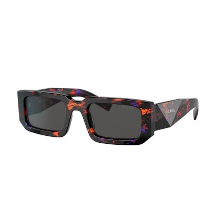 Prada Mannelijk Sunglass PR 06YS - Framekleur: Abstract Oranje, Lenskleur: Donkergrijs