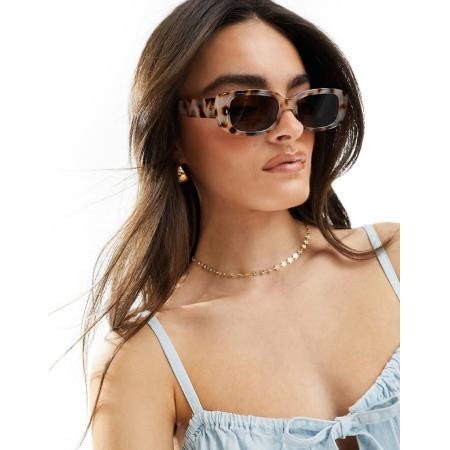 AIRE Ceres Rechthoekige zonnebril in cookie tortoise-Brown