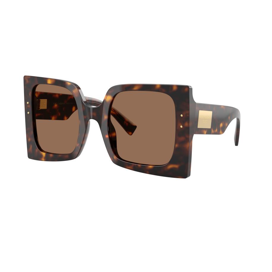 Dolce&Gabbana Vrouwelijk Sunglass DG4490 - Framekleur: Havana, Lenskleur: Donkerbruin Bruin