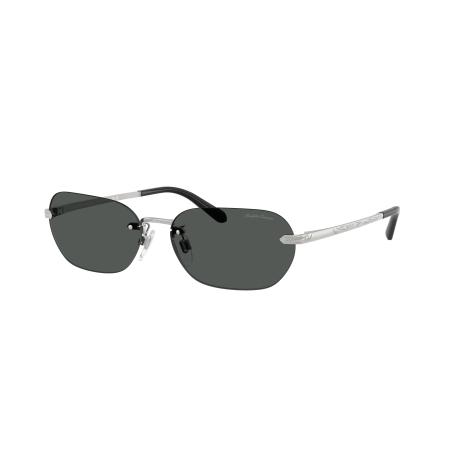 Ralph Lauren Vrouwelijk Sunglass RL7089 - Framekleur: Glanzend Zilver, Lenskleur: Grijs