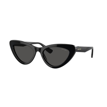 Miu Miu Vrouwelijk Sunglass MU 01VS - Framekleur: Zwart, Lenskleur: Grijs