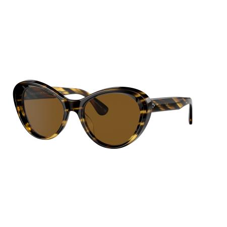 Oliver Peoples Vrouwelijk Sunglass OV5420SU Zarene - Framekleur: Cocobolo, Lenskleur: Bruin Polar