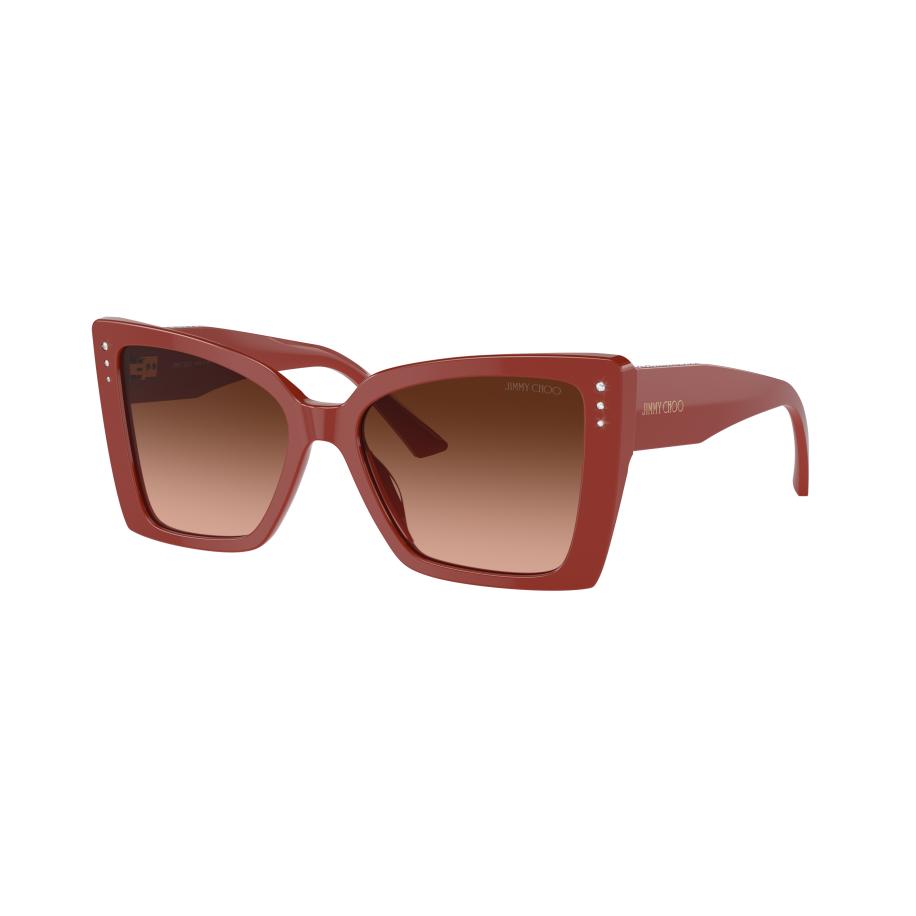 Jimmy Choo Vrouwelijk Sunglass JC5001B - Framekleur: Rood, Lenskleur: Roze Gradiënt Grijs Multicolor