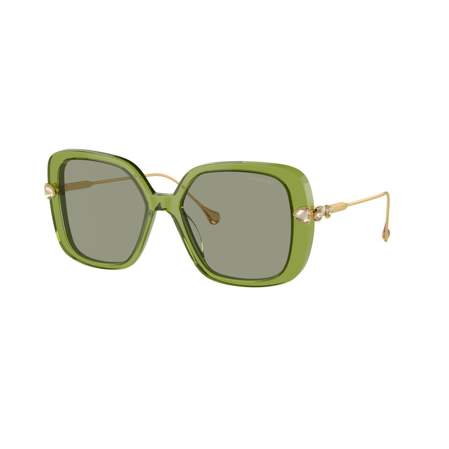 Swarovski SK6011 3002/2 Groen Dames Zonnebril Groen