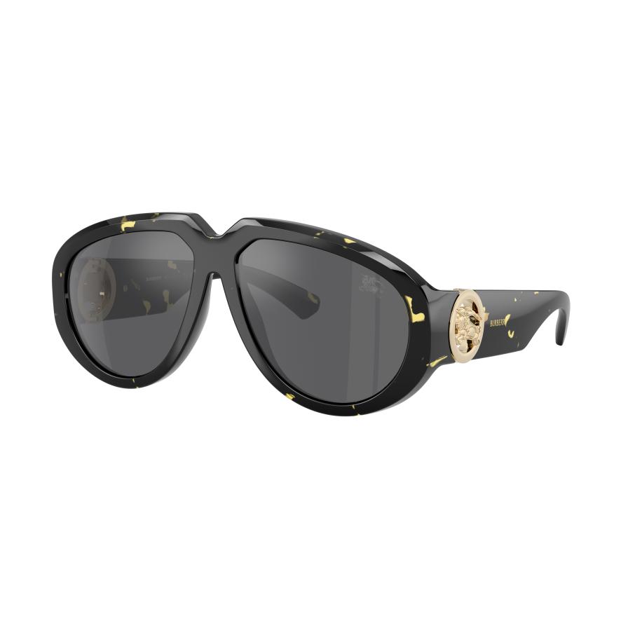 Burberry Vrouwelijk Sunglass BE4479U - Framekleur: Geel Havana, Lenskleur: Grijs gespiegeld zilver Multicolor