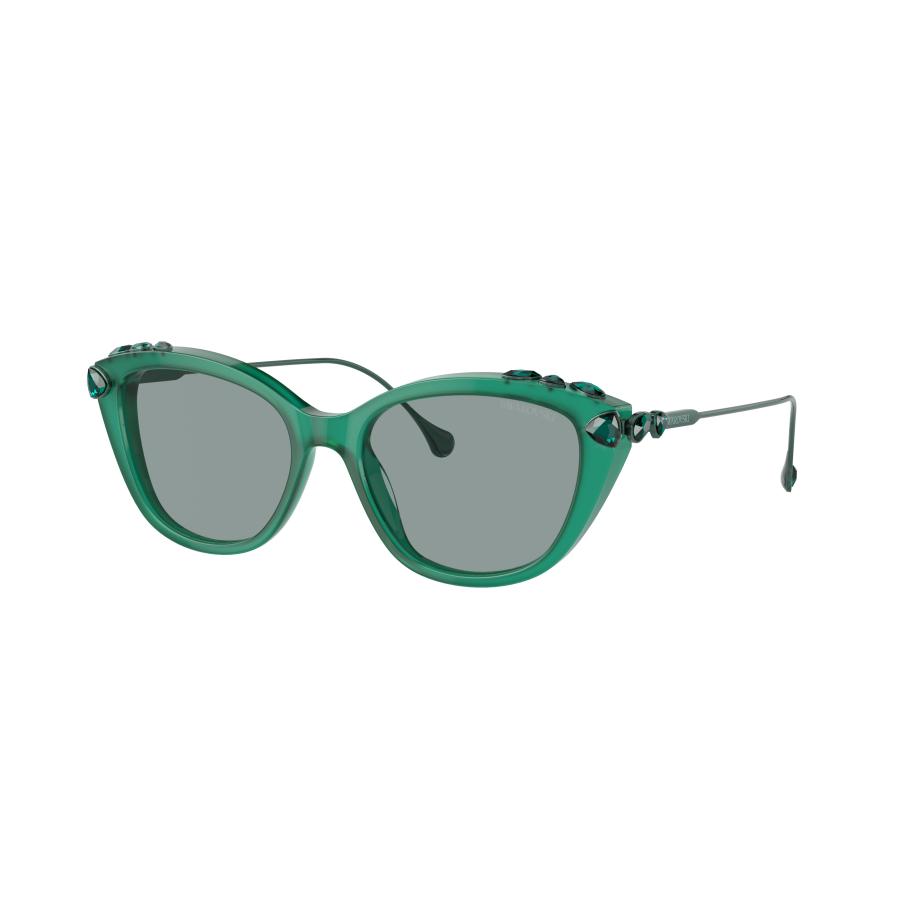 Swarovski SK6010 2003/1 Groen Dames Zonnebril Grijs