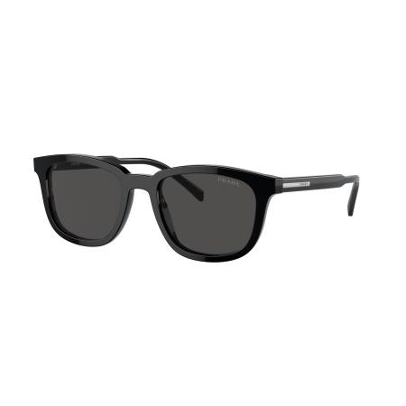 Prada Mannelijk Sunglass PR A21S - Framekleur: Zwart, Lenskleur: Donkergrijs