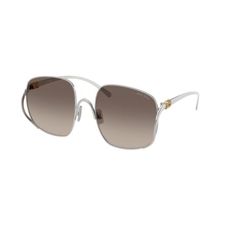 Miu Miu MUA57S 1BC30S Zilver Dames Zonnebril