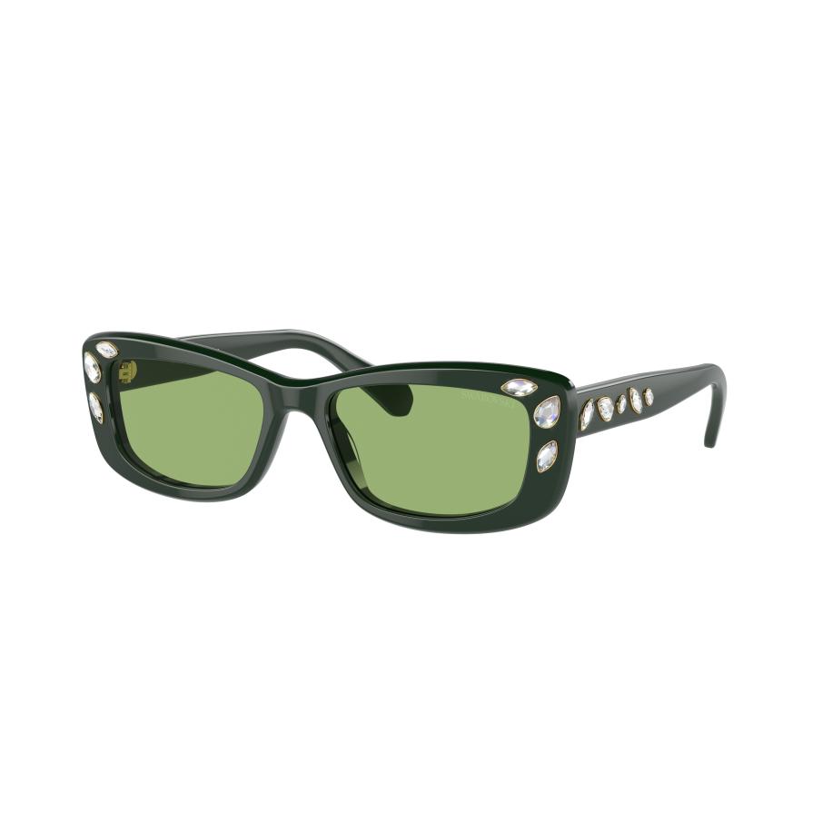 Swarovski SK6008 1026/2 Groen Dames Zonnebril Groen