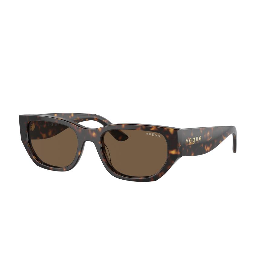 Vogue Eyewear Vrouwelijk Sunglass VO5586S - Framekleur: Donker Havana, Lenskleur: Donkerbruin Bruin