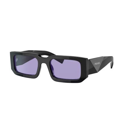 Prada Mannelijk Sunglass PR 06YS - Framekleur: Zwart/blauw, Lenskleur: Violet
