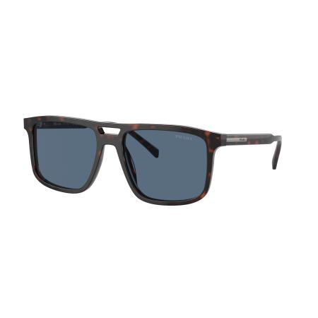 Prada Mannelijk Sunglass PR A22S - Framekleur: Radica schildpad, Lenskleur: Donkerblauw
