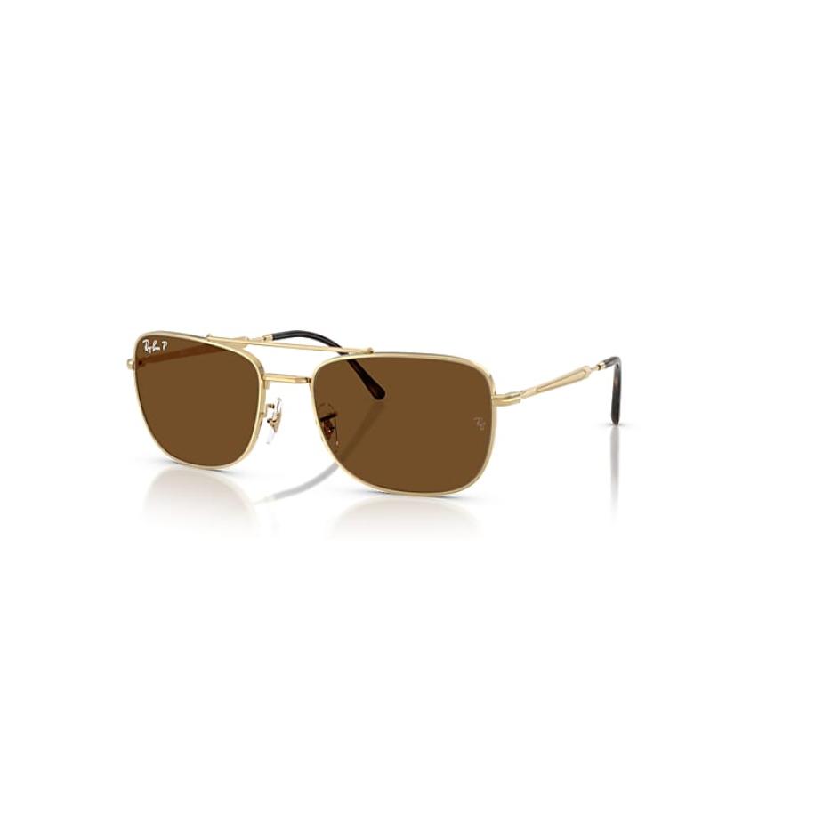 Ray-Ban Rb3755 zonnebril Arista Goud montuur Bruin glazen Gepolariseerd 59-19 Goud