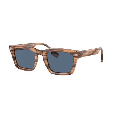 Burberry Mannelijk Sunglass BE4403 - Framekleur: Bruin, Lenskleur: Donkerblauw