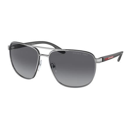 Prada Linea Rossa PS50YS Polarized 5AV06G Zilver Heren Zonnebril