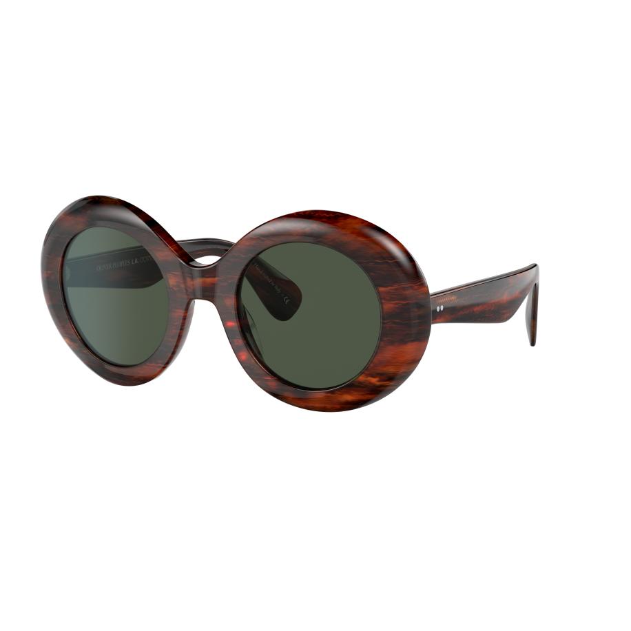 Oliver Peoples Vrouwelijk Sunglass OV5478SU Dejeanne - Framekleur: Vintage rood tortoise, Lenskleur: G-15 Multicolor