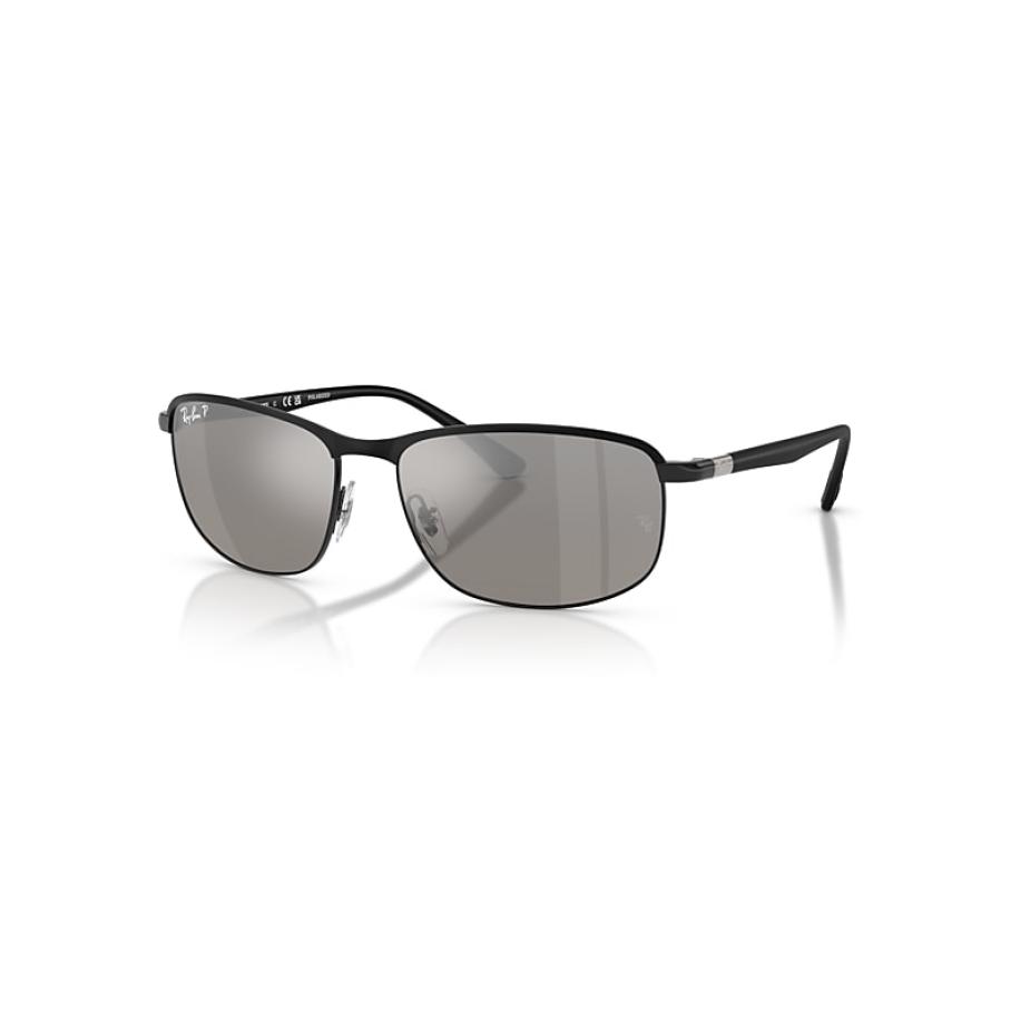 Ray-Ban Rb3671ch Chromance zonnebril Zwart montuur Zilver glazen Gepolariseerd 60-16 Zwart