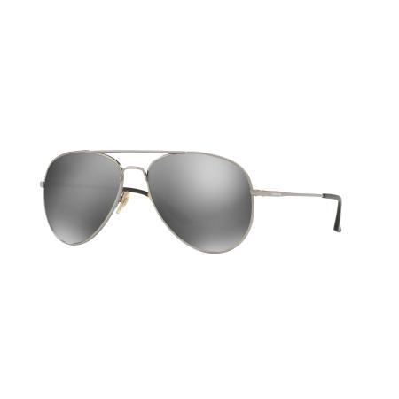 Sunglass Hut Collection Mannelijk Sunglass HU1001 - Framekleur: Staalgrijs, Lenskleur: Grijs gespiegeld zilver