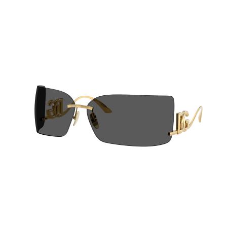 Dolce&Gabbana Vrouwelijk Sunglass DG2319 - Framekleur: Goud, Lenskleur: Donkergrijs