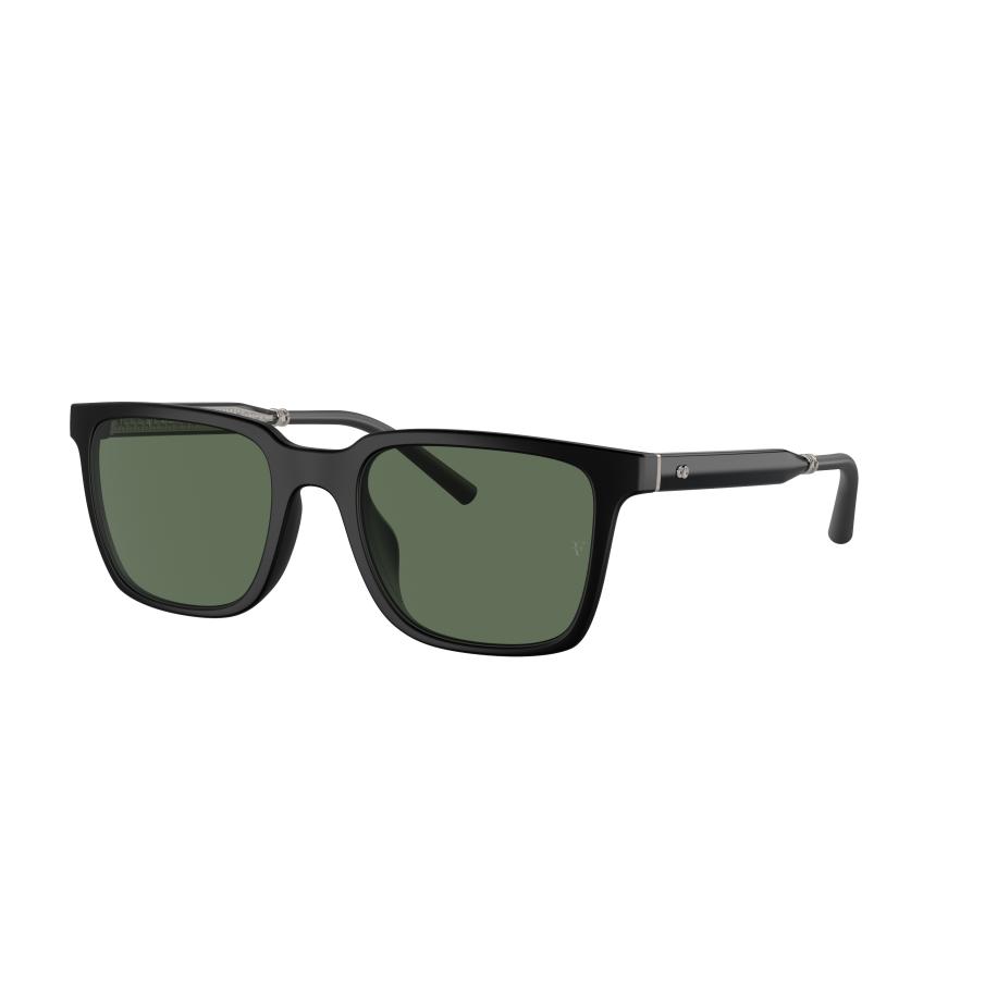 Oliver Peoples Mannelijk Sunglass OV5553SU Mr. Federer - Framekleur: Semi-Matte Black, Lenskleur: G-15 Polar Multicolor