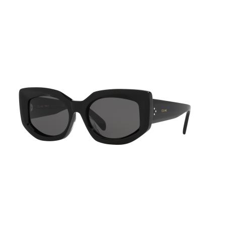 Celine Vrouwelijk Sunglass Bold 3 Dots Cl40277F - Framekleur: Zwart glanzend, Lenskleur: Grijs