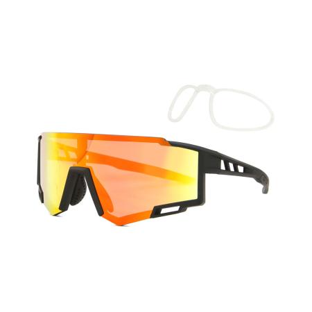 SmartBuy Active Stryker With RX Insert UY076 C6 Zwart Heren Zonnebril