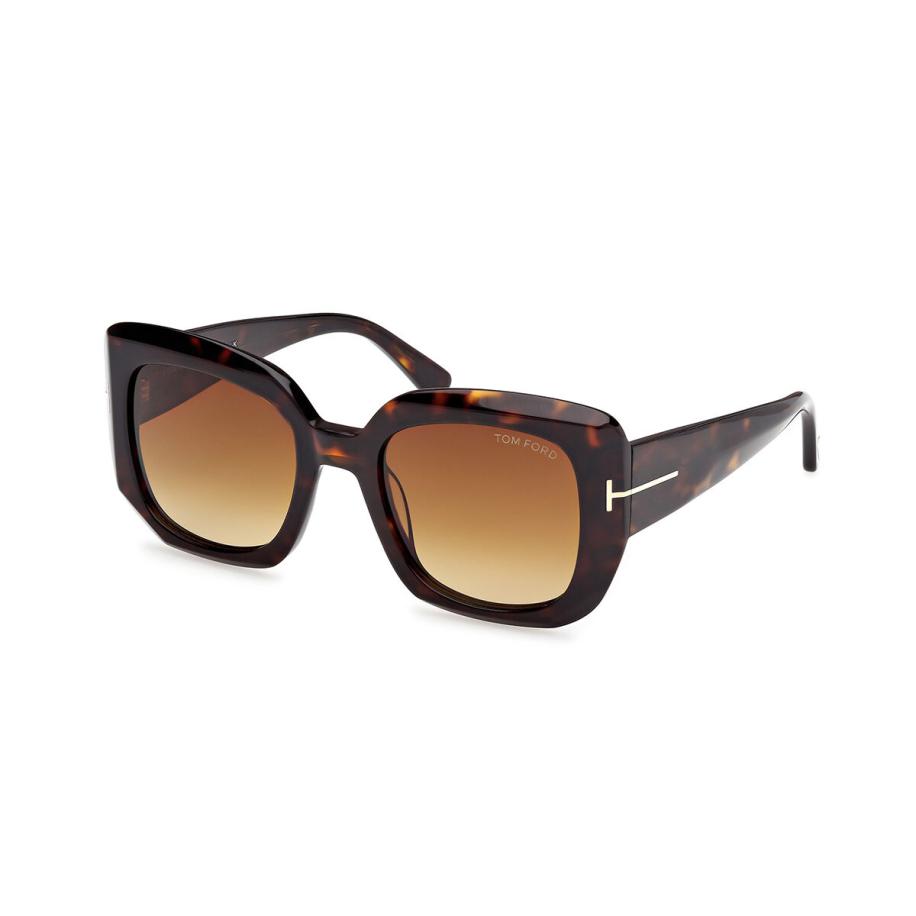 Tom Ford FT1220 CARLA-02 52F Tortoiseshell Dames Zonnebril