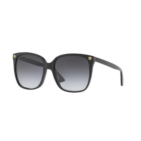 Gucci Vrouwelijk Sunglass GG0022S - Framekleur: Zwart, Lenskleur: Grijs