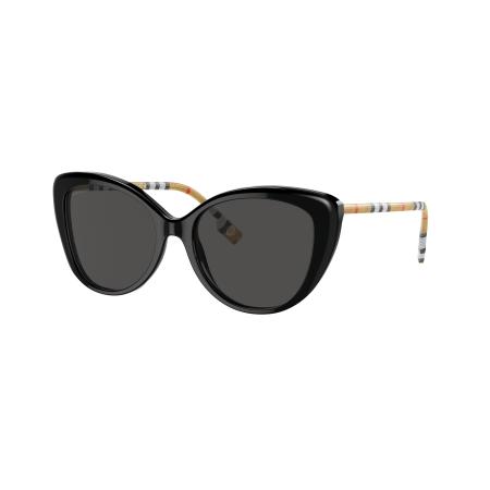 Burberry Vrouwelijk Sunglass BE4407 - Framekleur: Zwart, Lenskleur: Donkergrijs