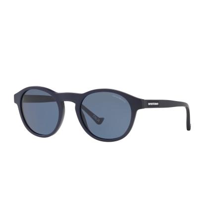 Emporio Armani Mannelijk Sunglass EA4138 - Framekleur: Matblauw, Lenskleur: Blauw