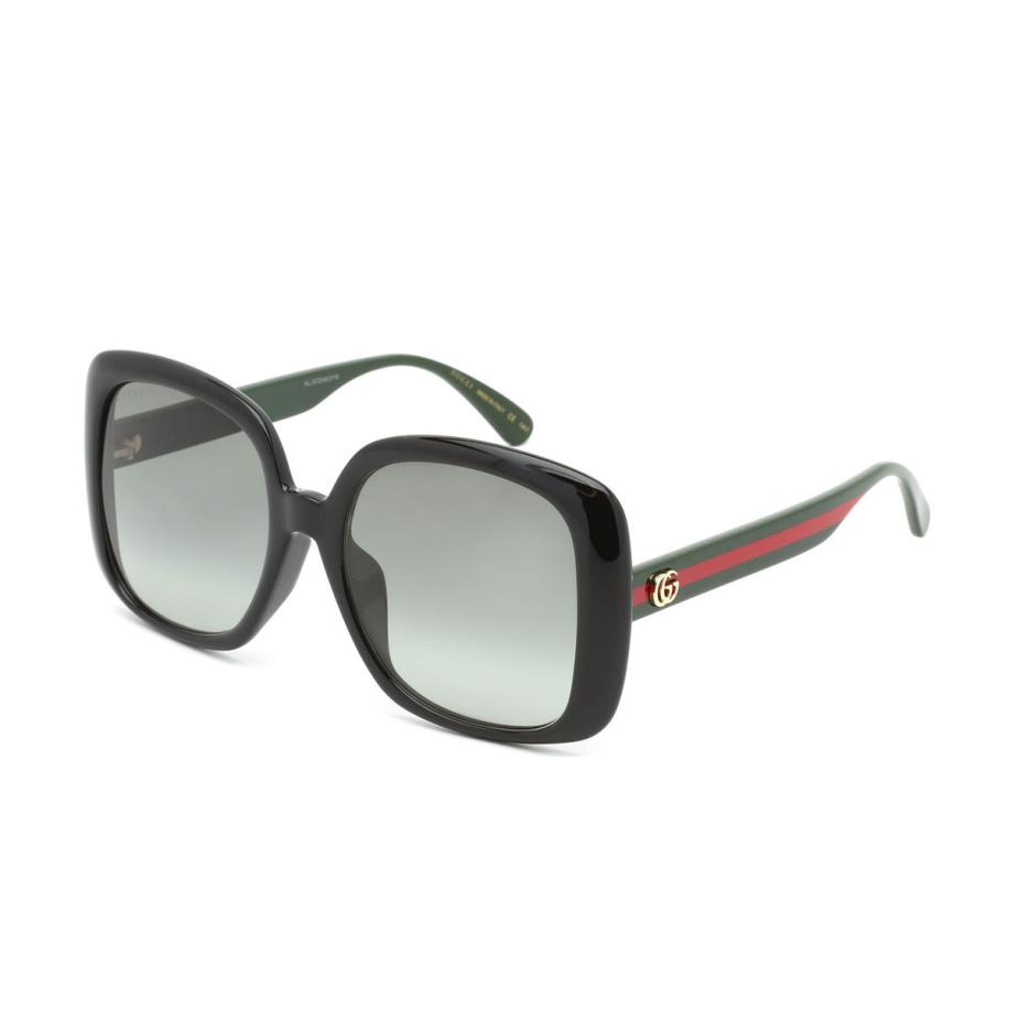 Gucci GG0714SA Aziatische pasvorm 1 Zwart Dames Zonnebril