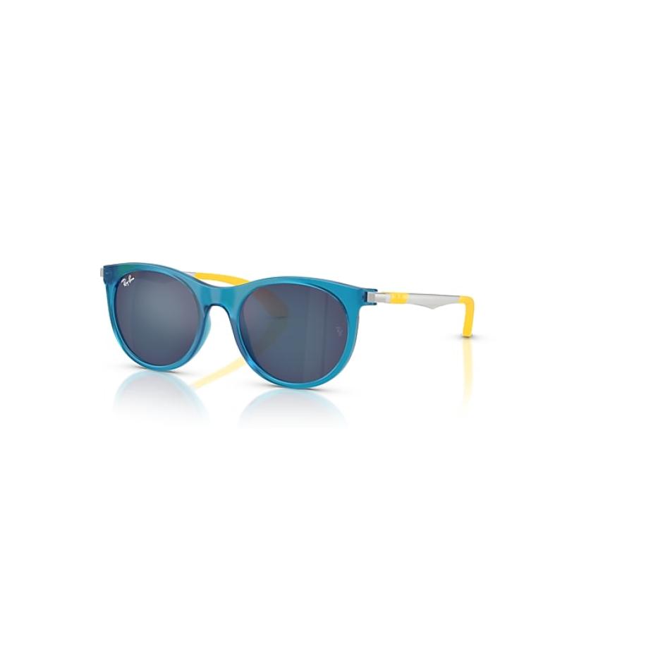 Ray-Ban Rb9082s Kids zonnebril Zilver montuur Blauw glazen 47-17 Zilver