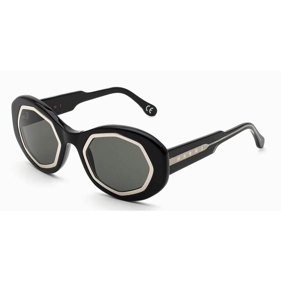 Marni Mount Bromo Bordeaux YS2 Zwart Heren Zonnebril