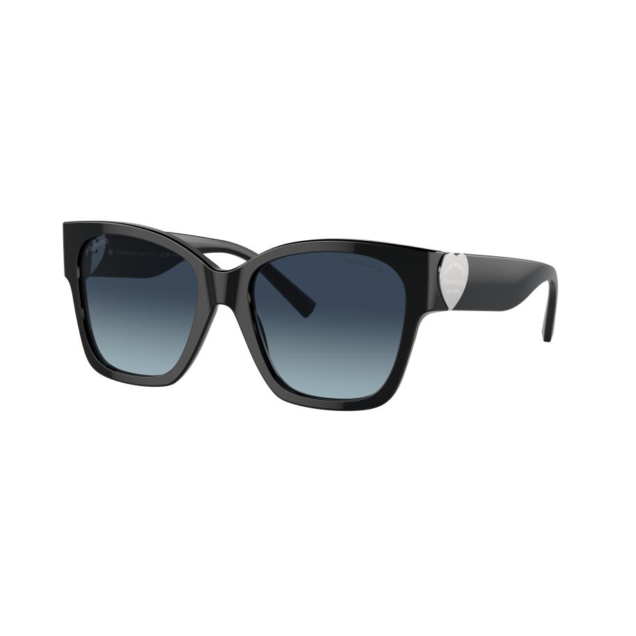 Tiffany & Co. Vrouwelijk Sunglass TF4216 - Framekleur: Zwart, Lenskleur: Azuurblauw gradiënt donkerblauw polar Blauw