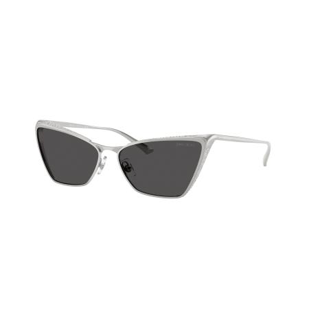 Jimmy Choo Vrouwelijk Sunglass JC4019B - Framekleur: Zilver, Lenskleur: Donkergrijs