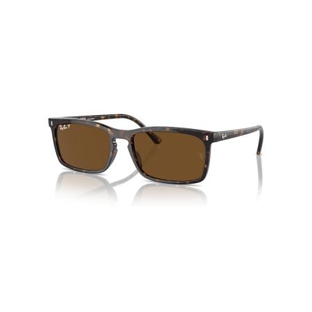 Ray-Ban RB4435 zonnebril Havana montuur Bruin glazen gepolariseerd 59-18