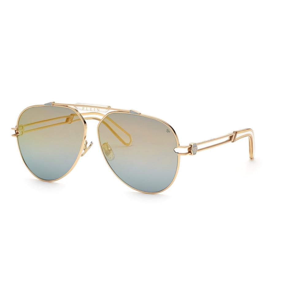 Philipp Plein SPP048M 33M Goud Heren Zonnebril