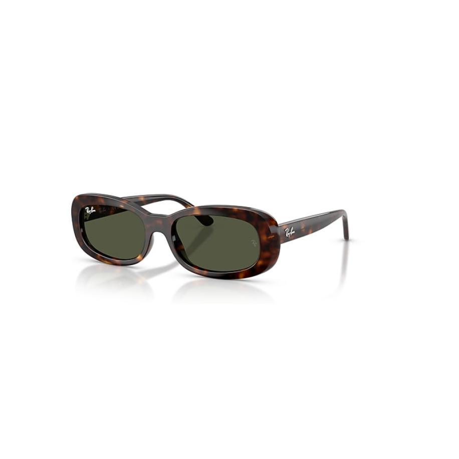 Ray-Ban Rb2221 zonnebril Havana montuur Groen glazen 56-18 Bruin