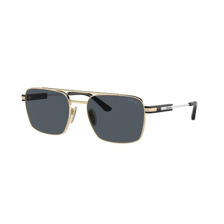 Prada Unisex Sunglass PR 67ZS - Framekleur: Lichtgoud, Lenskleur: Donkergrijs