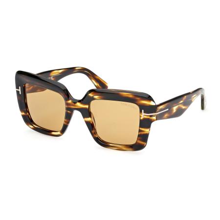 Tom Ford FT1157 ESME 52E Tortoiseshell Dames Zonnebril