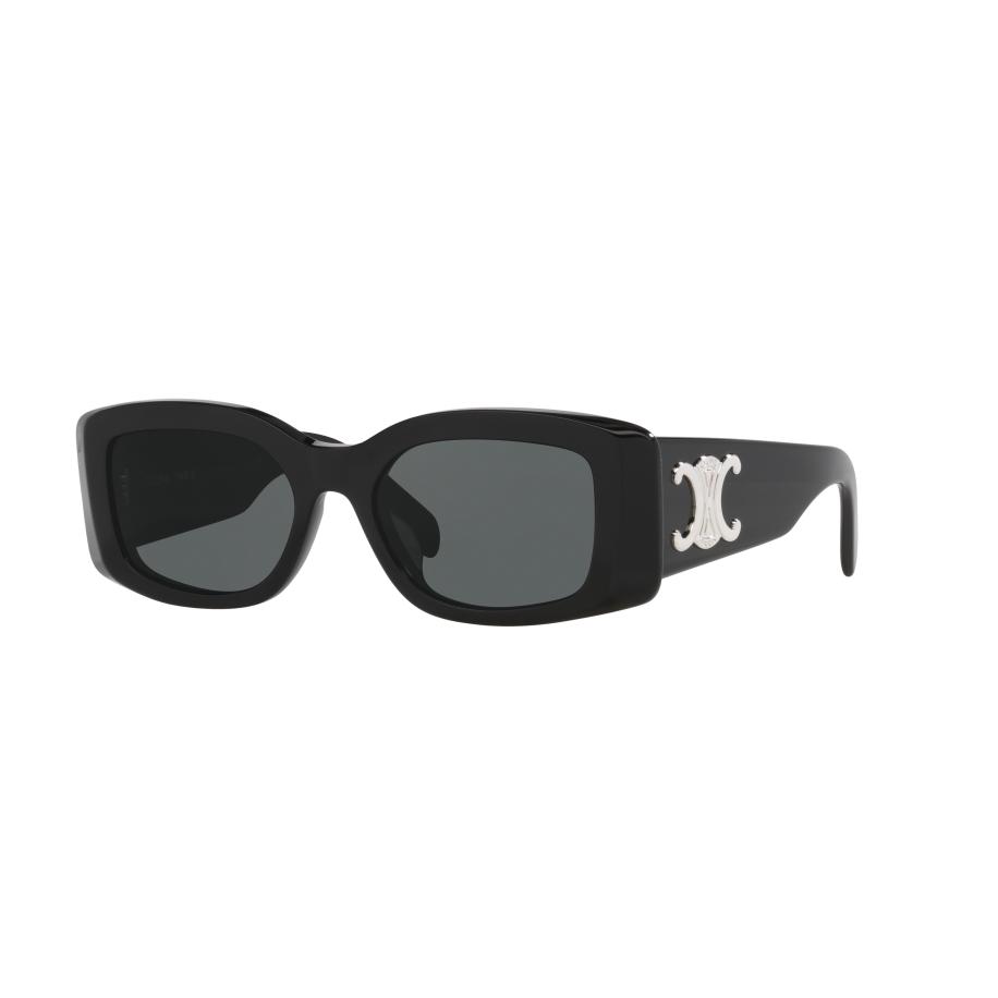 Celine Vrouwelijk Sunglass Triomphe Cl40282U - Framekleur: Zwart glanzend, Lenskleur: Grijs Grijs