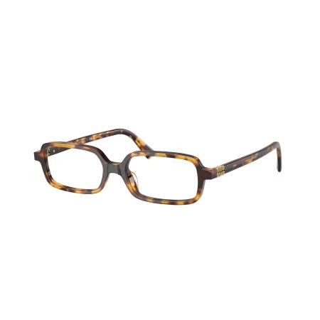 Miu Miu Vrouwelijk Sunglass MU 11ZS - Framekleur: Havana honing, Lenskleur: Clear Blue-Violet Light Filter