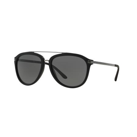 Versace Mannelijk Sunglass VE4299 - Framekleur: Zwart rubber, Lenskleur: Donkergrijs