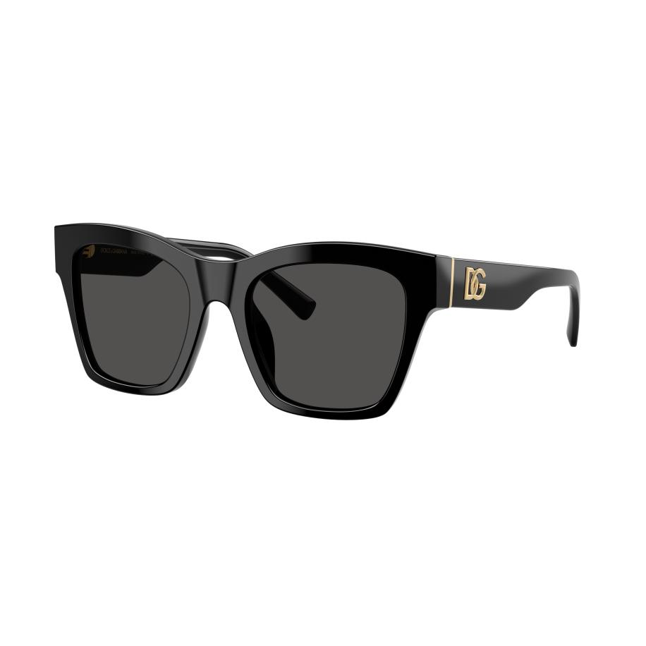 Dolce&Gabbana Vrouwelijk Sunglass DG4512 - Framekleur: Zwart, Lenskleur: Donkergrijs Grijs